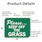 Signmission Please.Keep Off The Grass Trespassing Property OSHA Sign, Aluminum, 24in W x 18in L, 2PK OS-2PACK-CL-A-1824-L-20002 - alternate 2